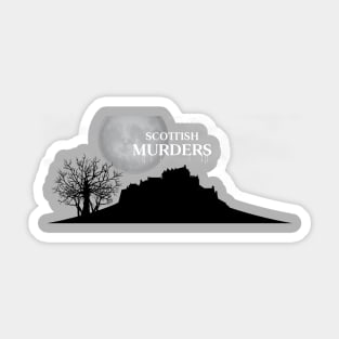 Scottish Murders Logo White Sticker
